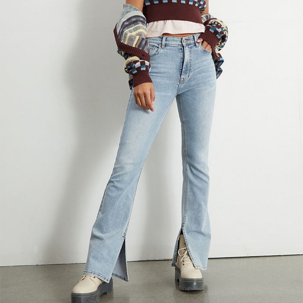 PacSun Light Blue High Waisted Slim Flare Jeans NWT